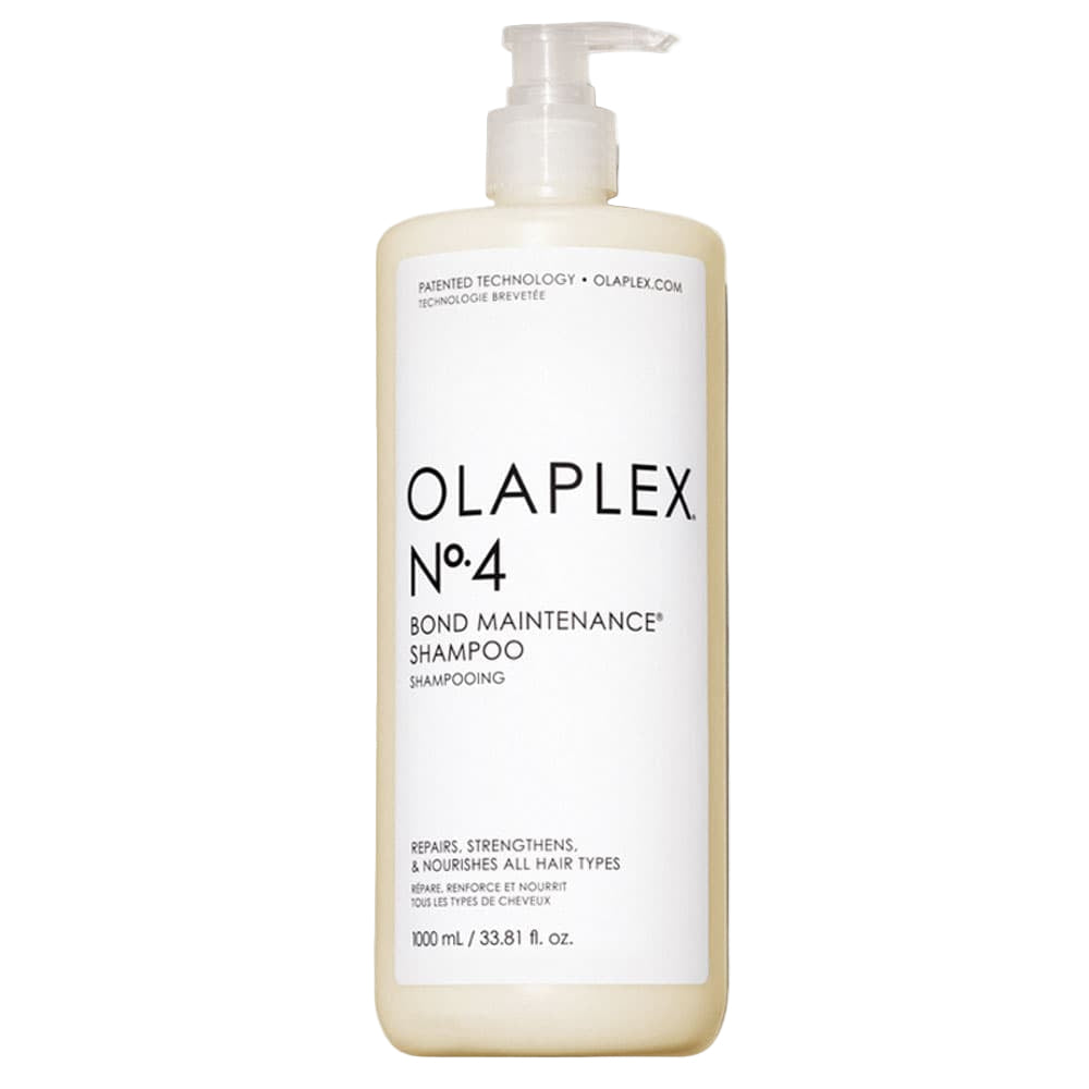 Olaplex No.4 Bond Maintenance Shampoo bottle on a white background