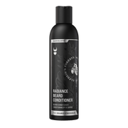 Black beard wash bottle with brand logo on a white background