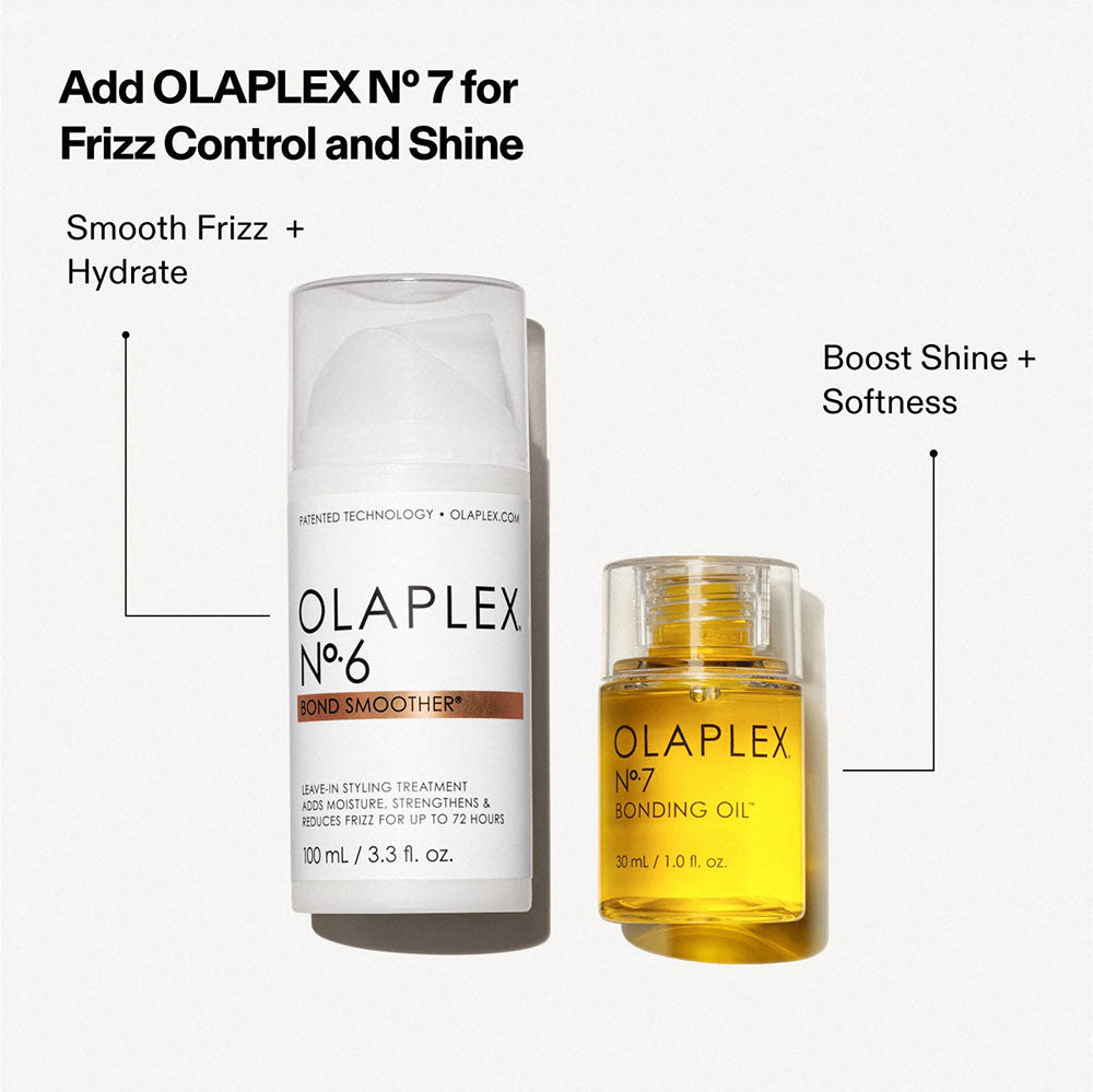 Olaplex No.6 and No.7 products on a white background