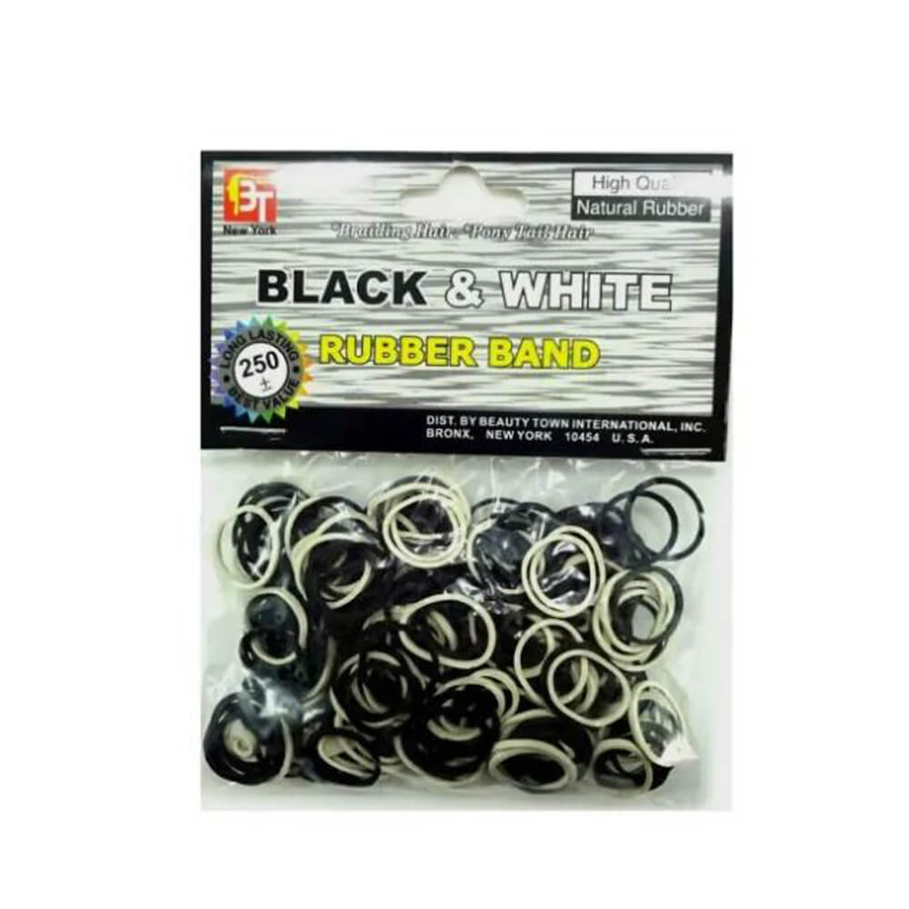 BT Black & White Rubber Band 250pcs