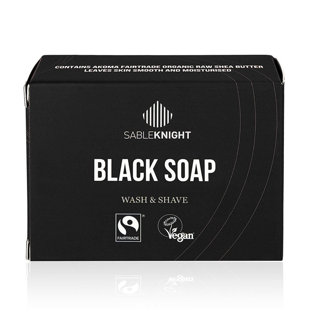 black soap shaving soap