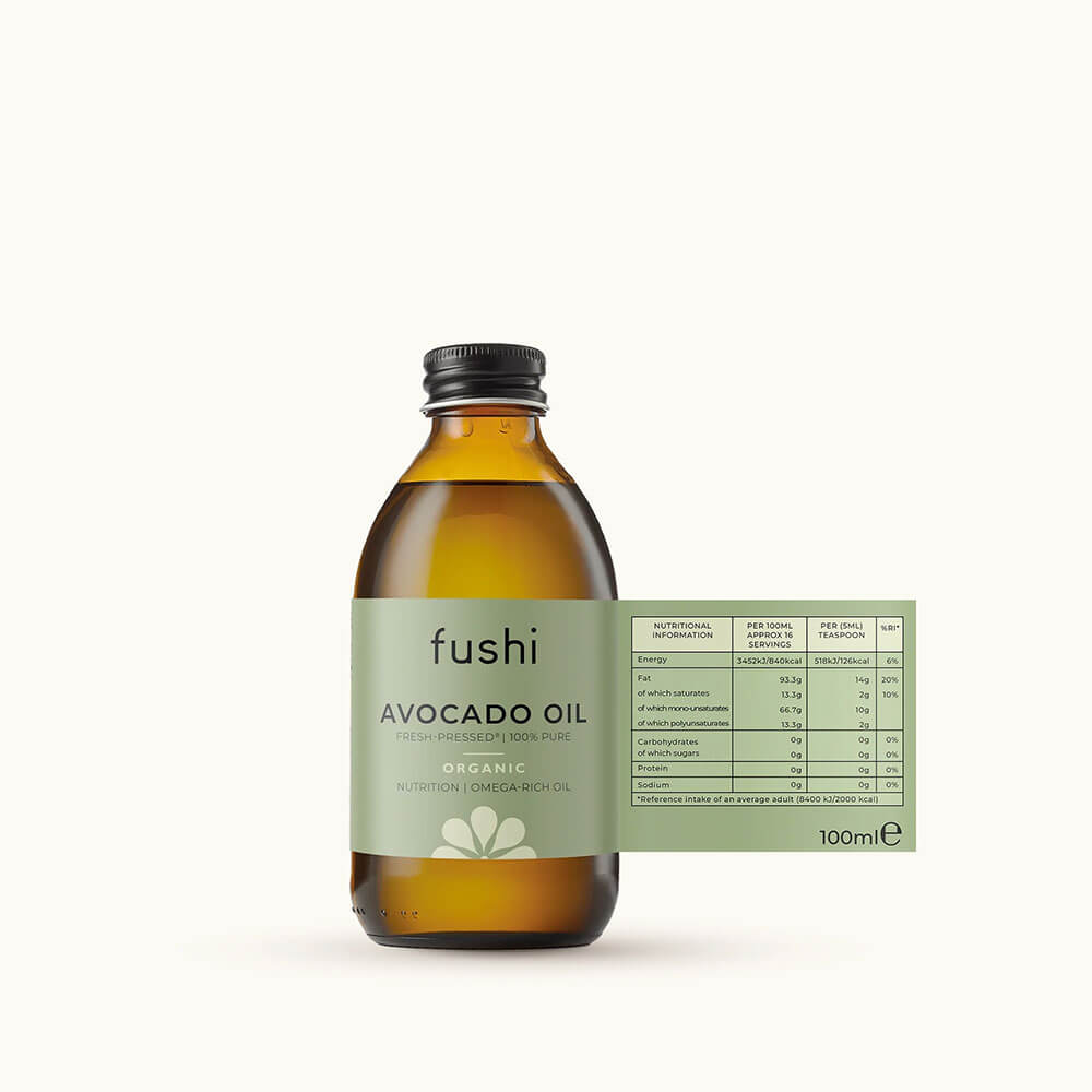 Fushi Evening Primrose Oil bottle on a white background