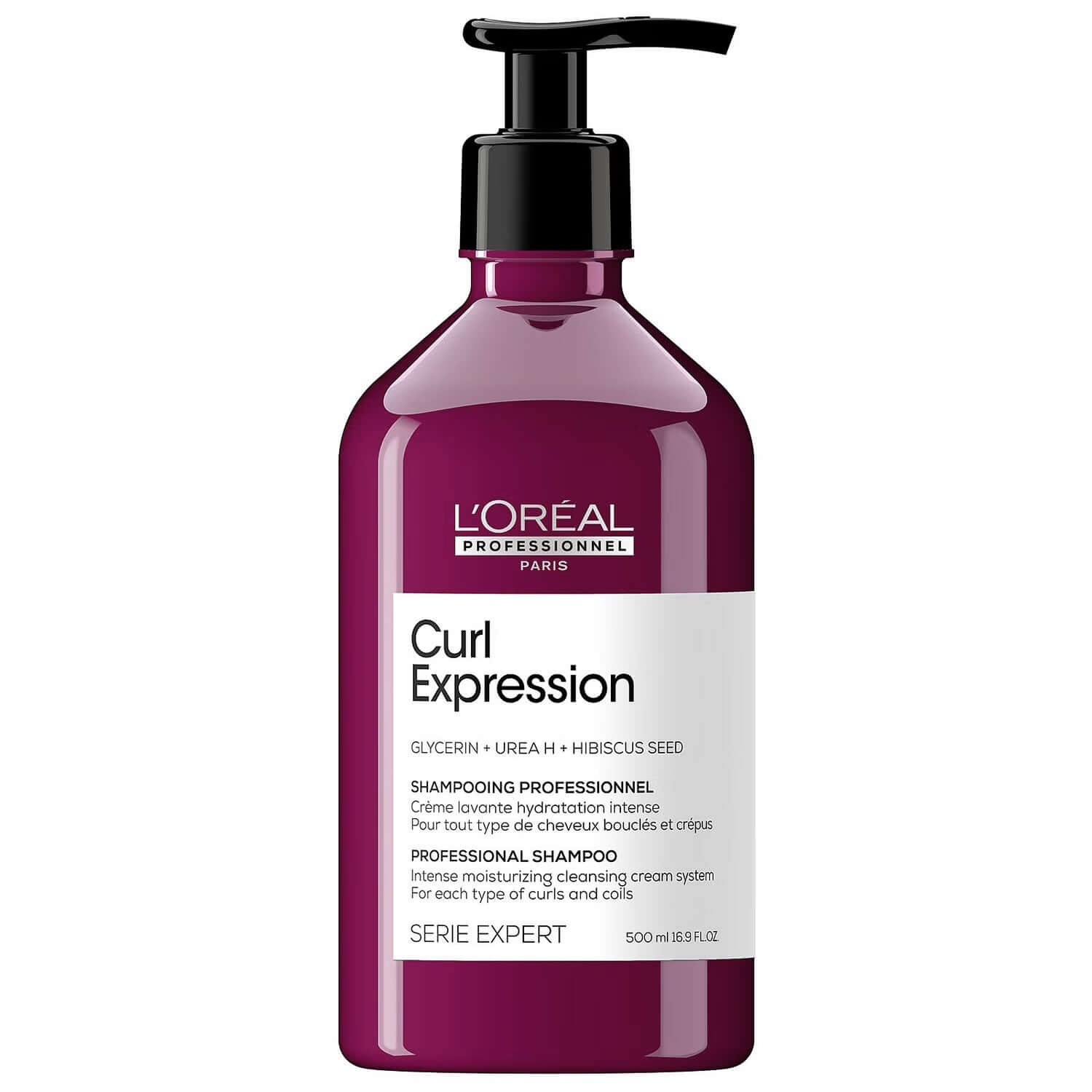 L'Oreal Curl Expression shampoo bottle on a white background