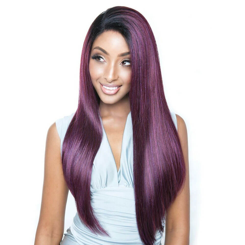 Mane Concept Brown Sugar Human Hair Frontal Lace Closure Wig