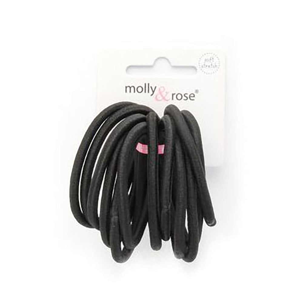 Molly & Rose Black Elastics 10pcs