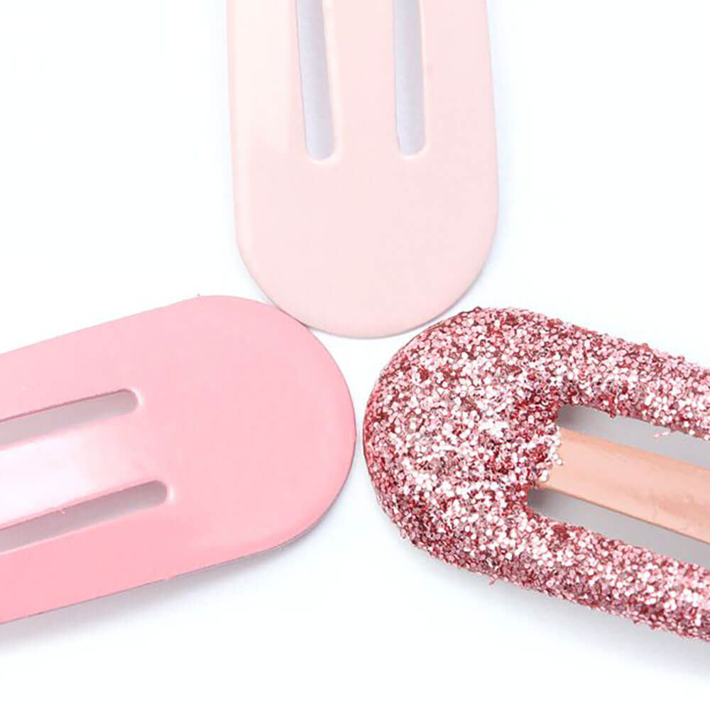 Molly & Rose Assorted Pink Snap Hair Clips Pack of 6