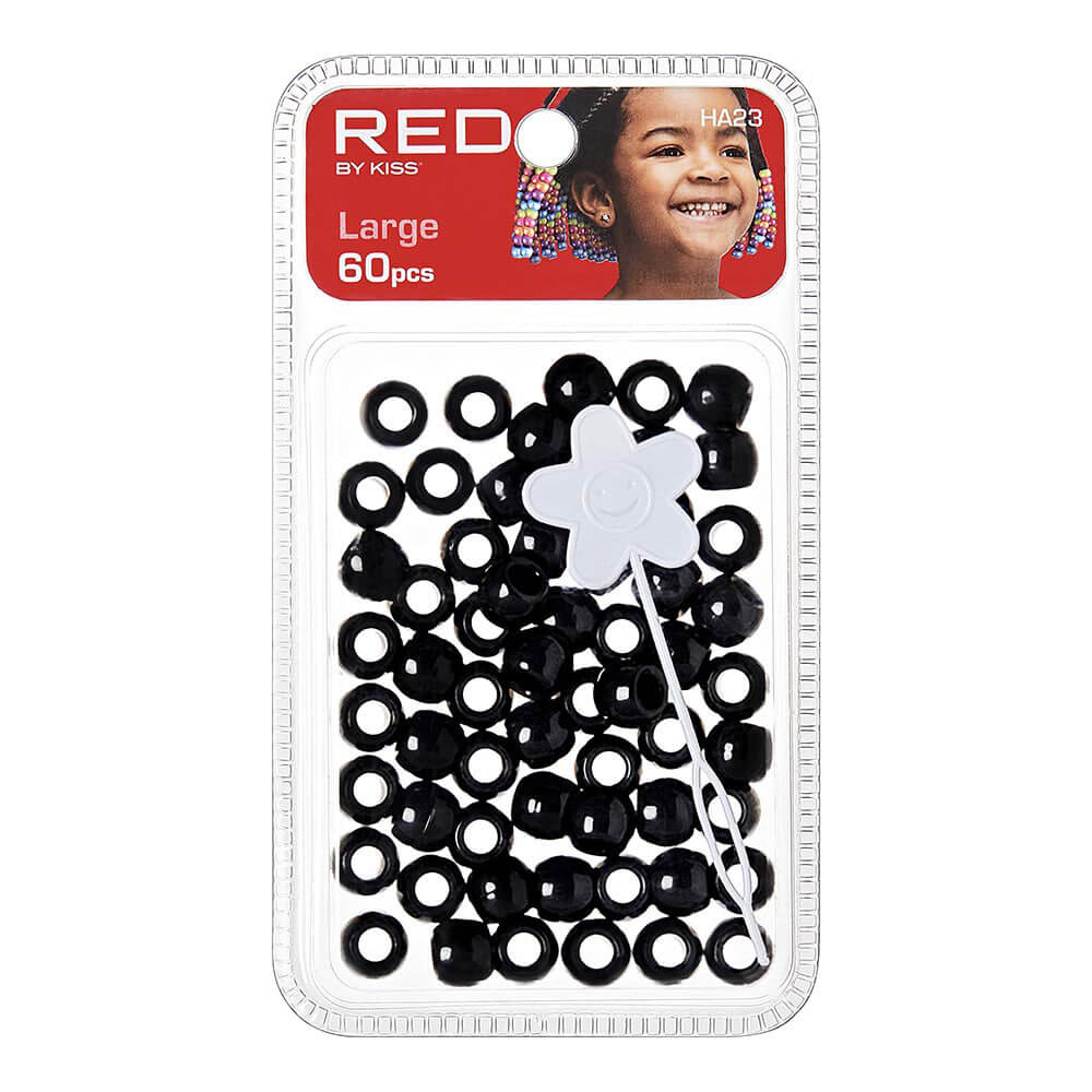 Red By Kiss Hair Beads 60pcs Black