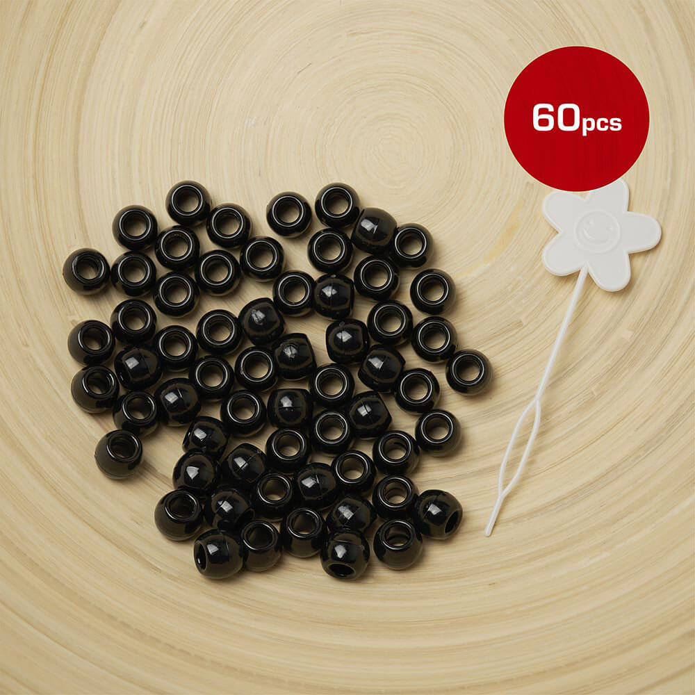 red by kiss black hair beads