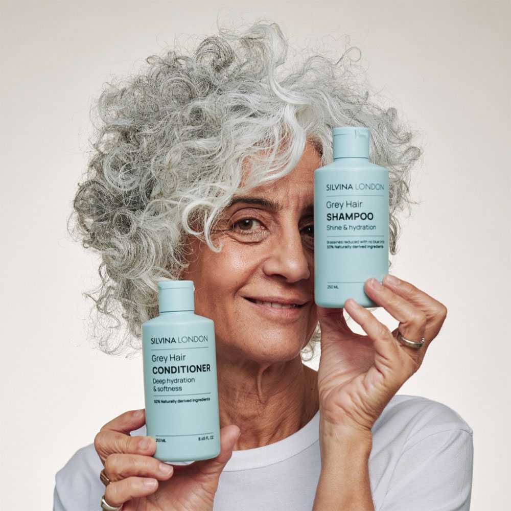 Silvina LONDON The GREY HAIR GLOW DUO – Shampoo + Conditioner