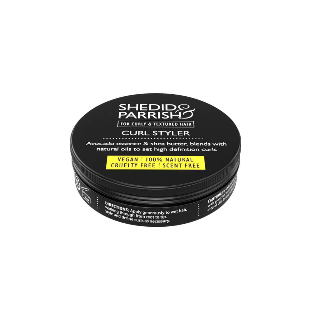 Shedido Parrish Curl Styler container on a white background