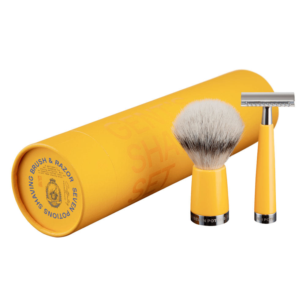 Seven Potions Shaving Set - Safety Razor and Shaving Brush