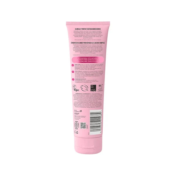 Pink tube with label on a white background