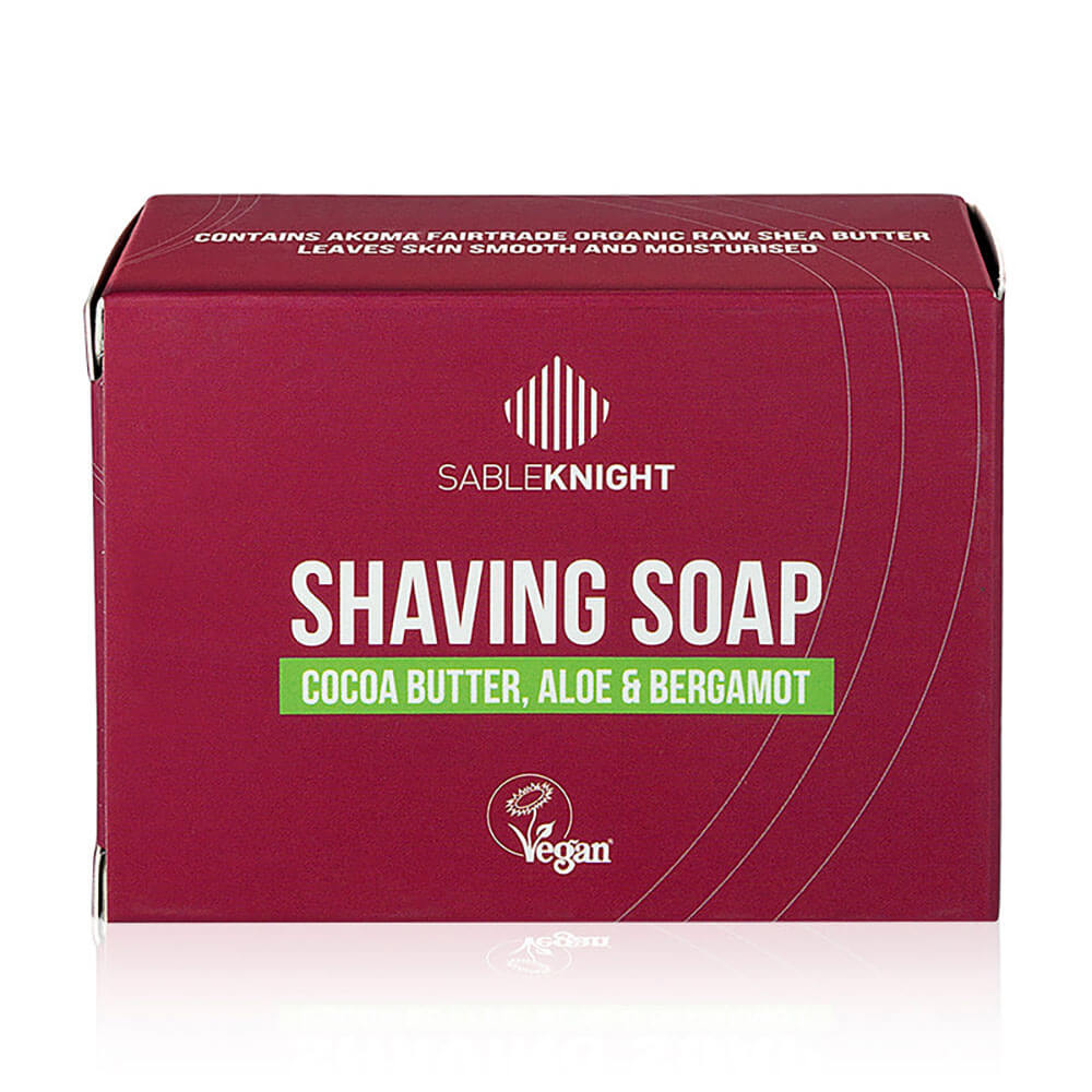 Sable Knight Cocoa Butter, Aloe & Bergamot Shaving Soap 110g