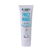 Nughty Frizz Magic anti-frizz conditioner bottle on a white background