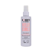 Hair product bottle labeled 'Hello Curls' on a white background