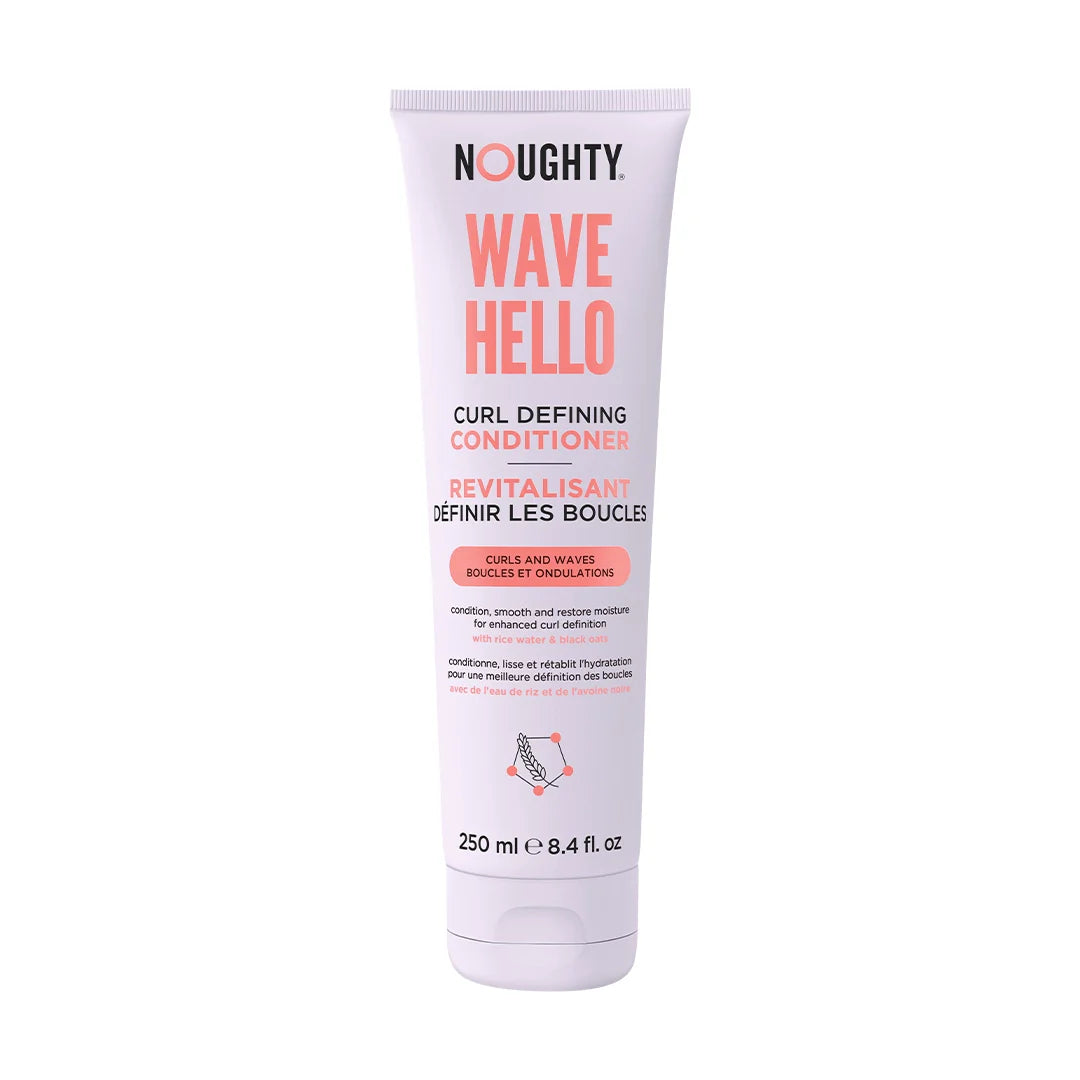 Tube of Noughty Wave Hello Curl Defining Conditioner on a white background