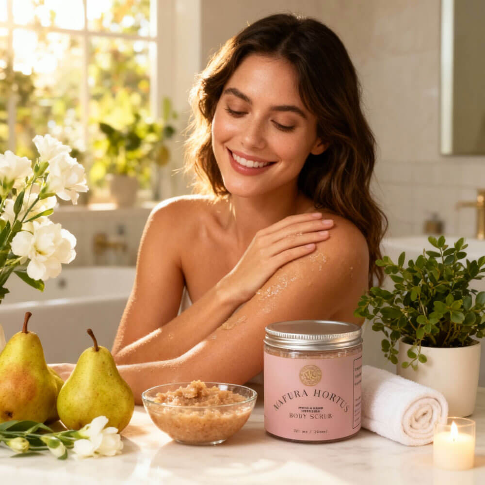 TallChic Mafura Hortus Petal & Peach Infusion Body Scrub