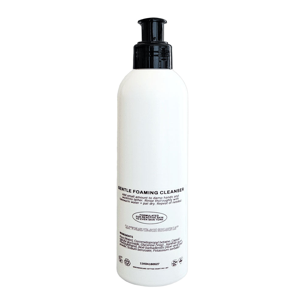 Bottle of Gentle Foaming Cleanser on a white background
