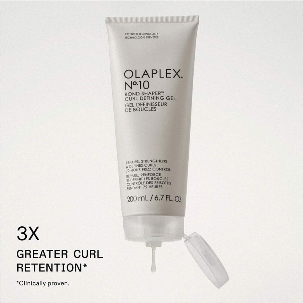 Olaplex No. 10 Bond Shaper Curl Defining Gel on a white background