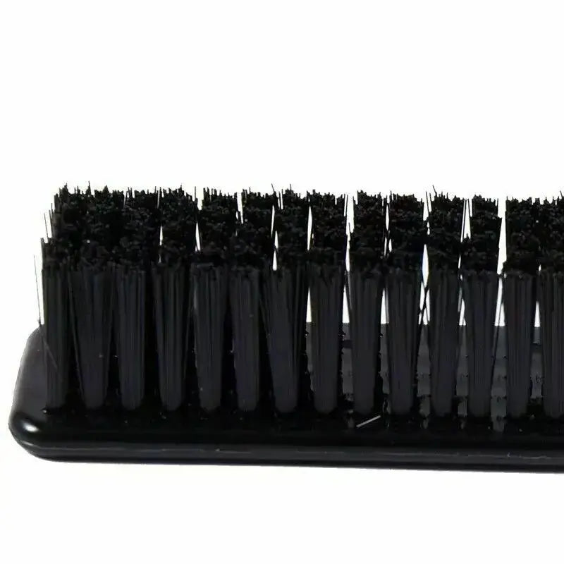 Black bristle brush set on a white background