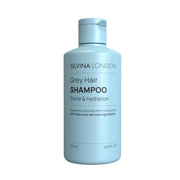 Silvina London Grey Hair Shampoo bottle on a white background