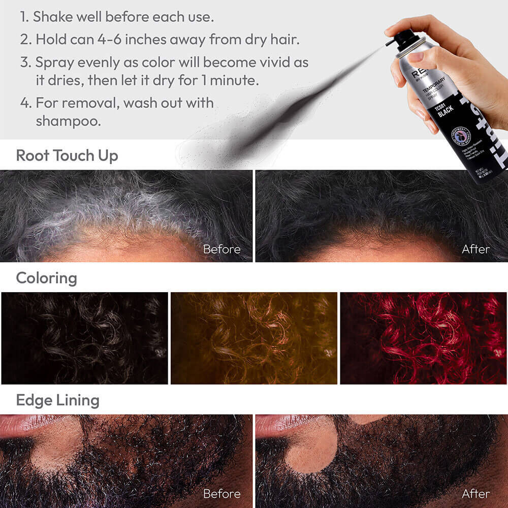 red by kiss temporary hair colour spray