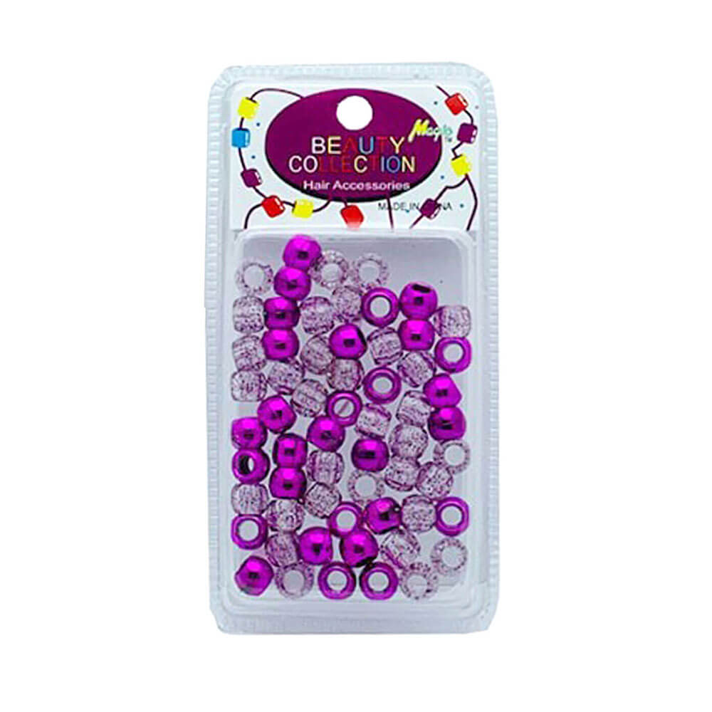 Pink hair beads