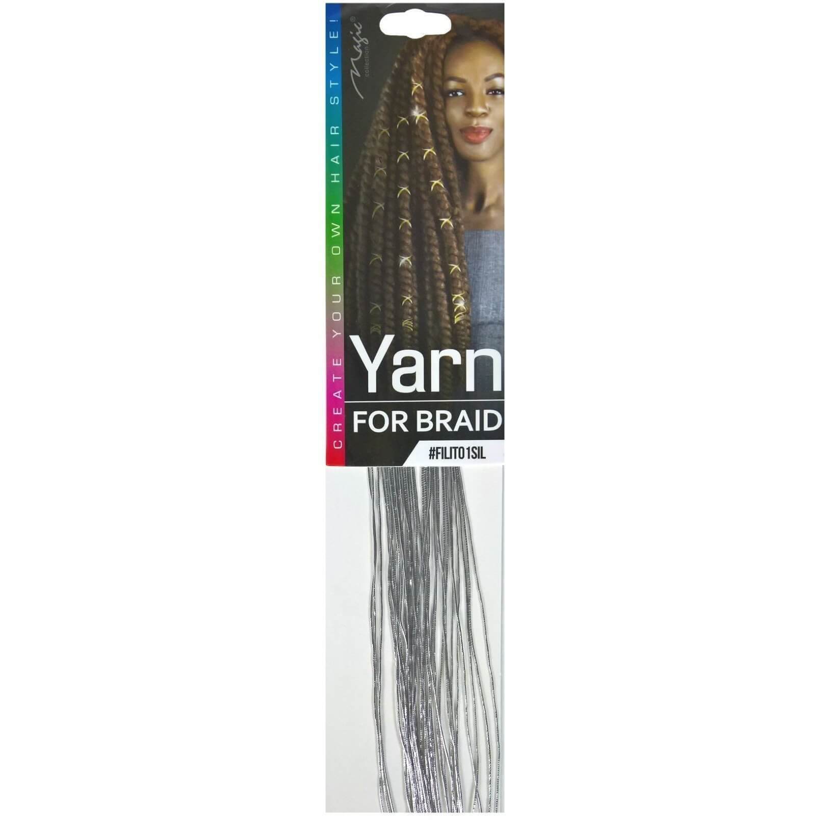 Magic Collection Gold, Silver Yarn for Braid 12pcs