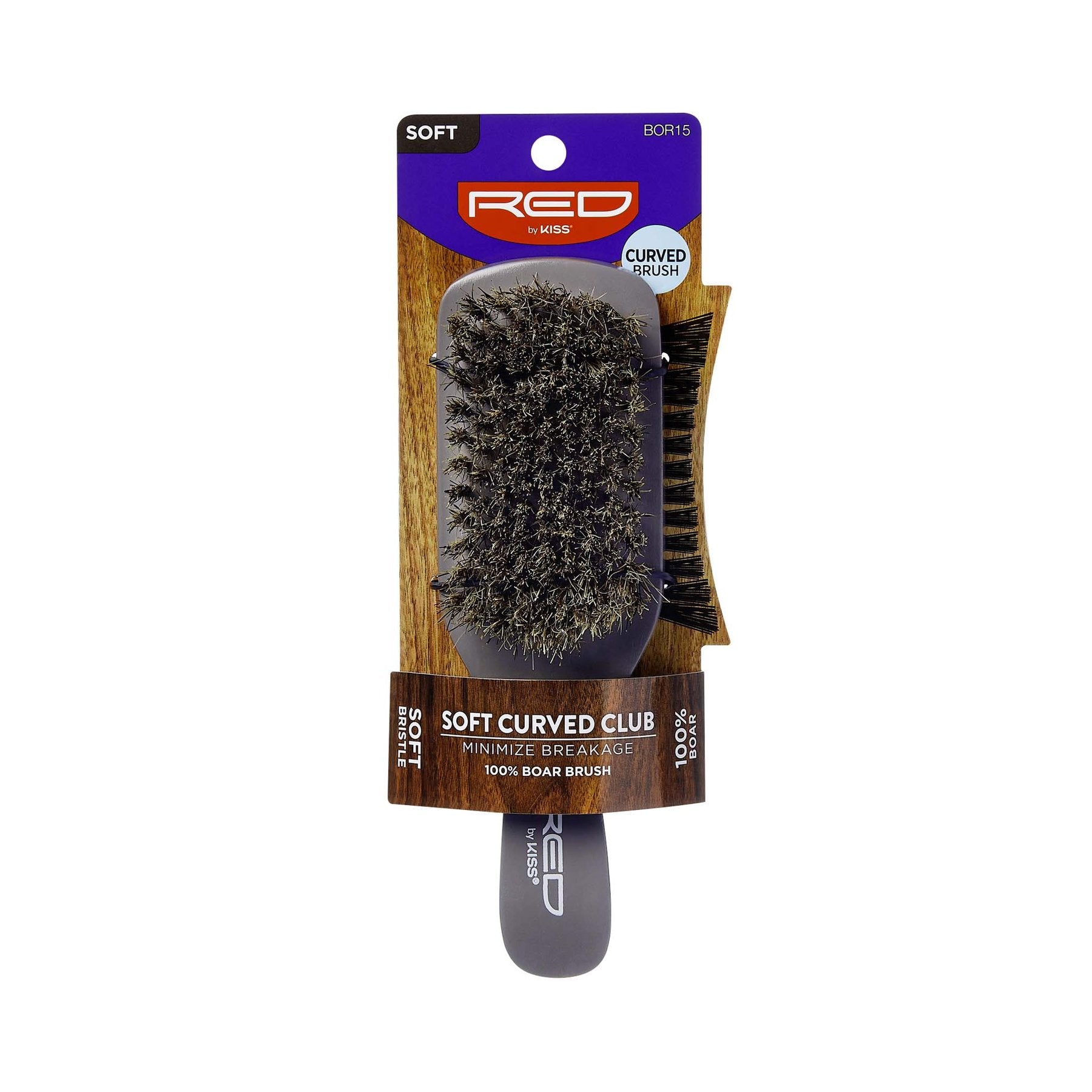 Red by Kiss Soft Curved Club 100% Boar Brush