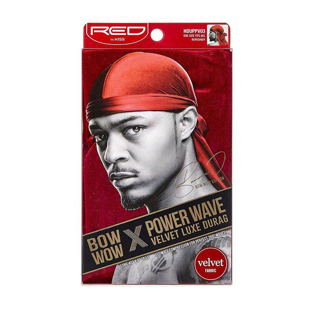 Red By Kiss Bow Wow X Power Wave Red Velvet Luxe Durag