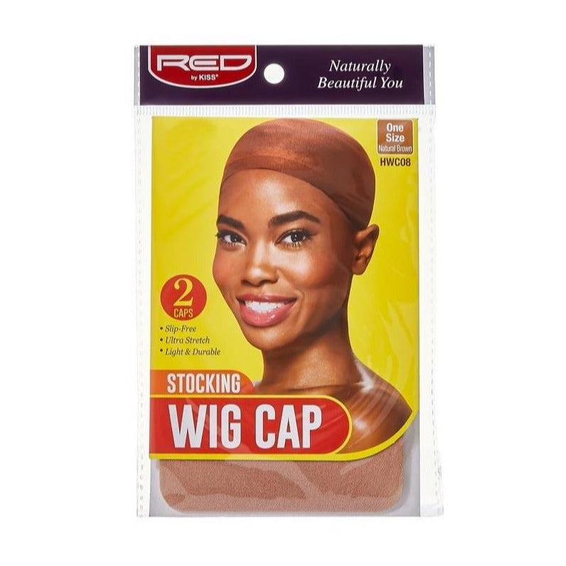 brown wig cap