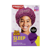 Red by Kiss Kids Purple Satin Sleep Cap